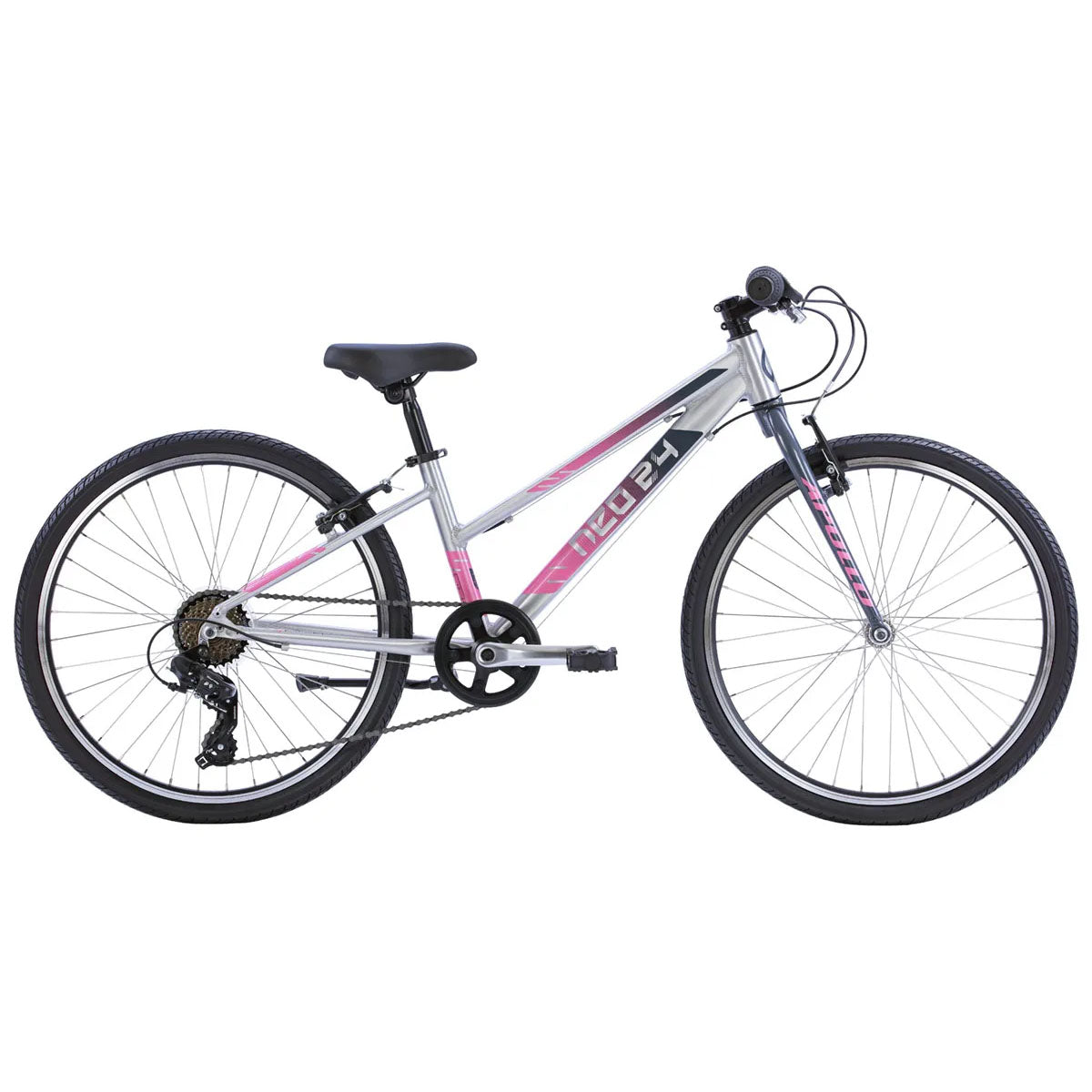 NEO+ 24" 7 Speed Bike Charcoal Pink Fade