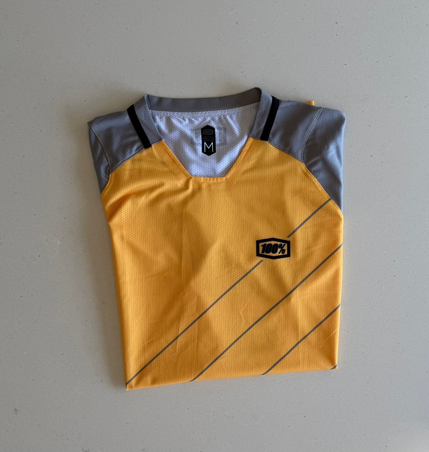 100% Celium Short Sleeve Jersey Orange Grey
