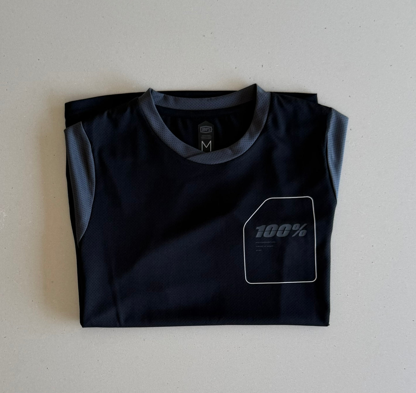 100% Ridecamp Youth Short Sleeve Jersey Black & Charcoal