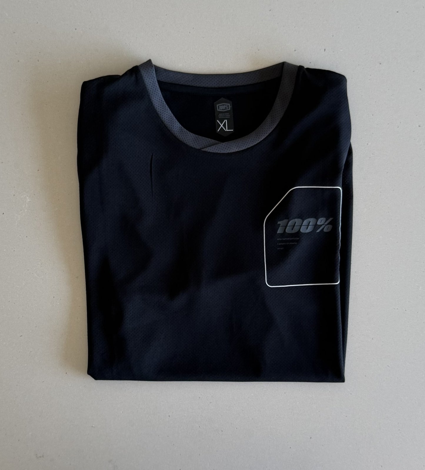 100% Ridecamp Youth Short Sleeve Jersey Black & Charcoal