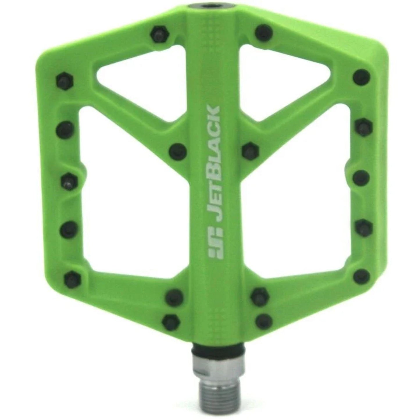 JET BLACK Thermolite MTB Pedals Sealed Bearings Cromo Axle