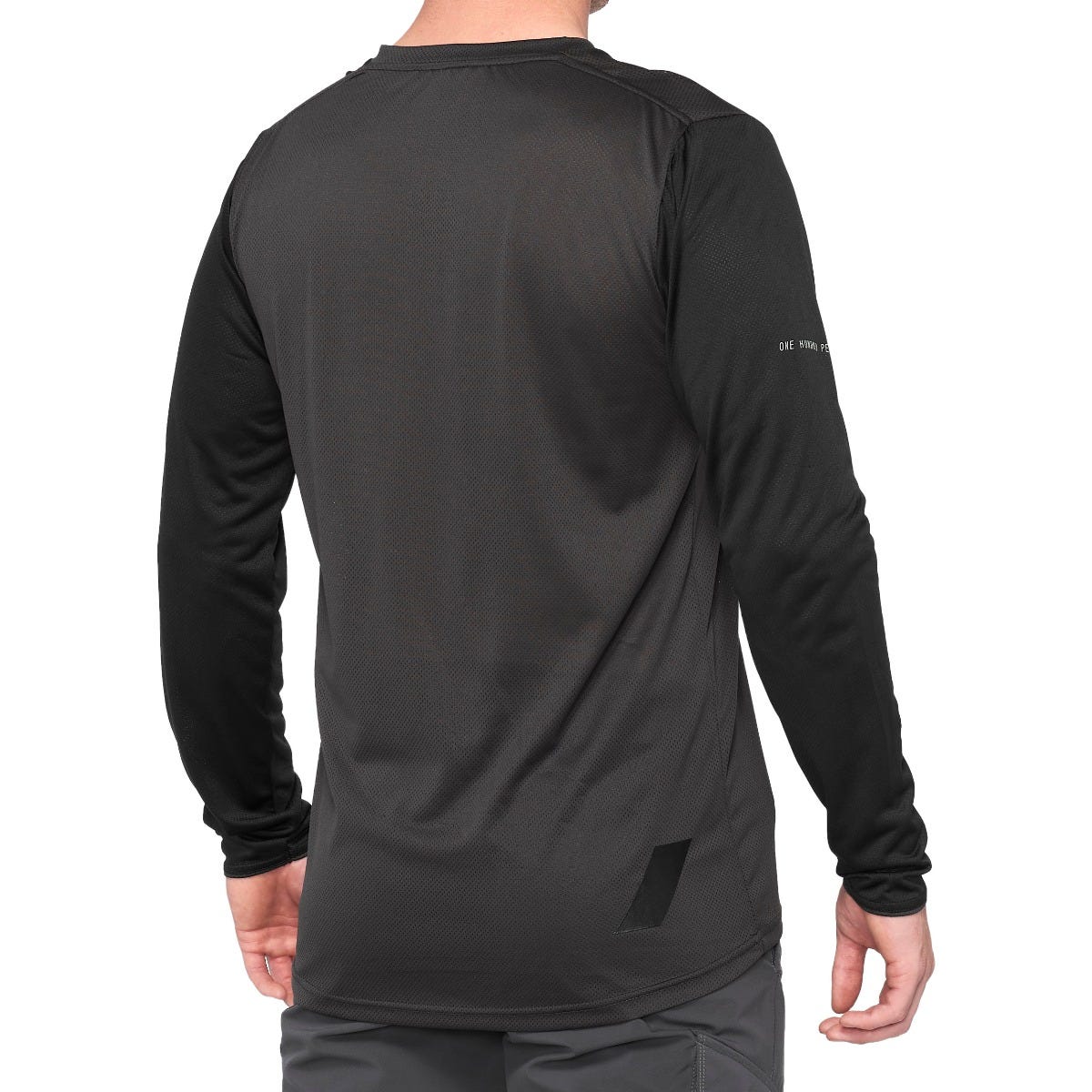 100% Ridecamp Long Sleeve Jersey Black / Charcoal