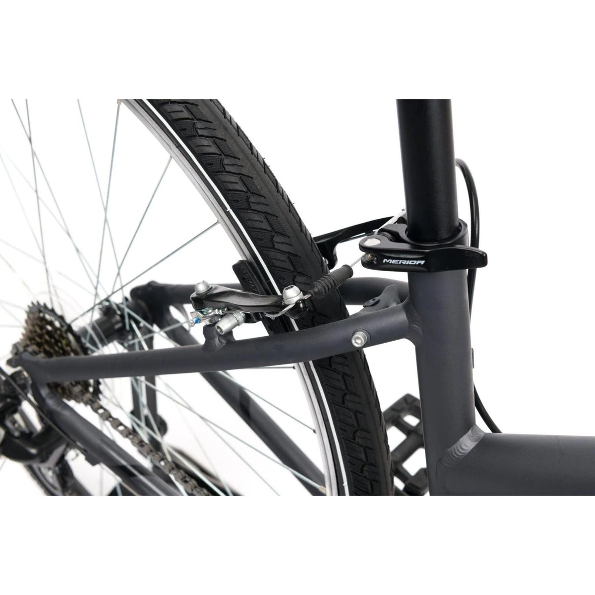 MERIDA Crossway 10 V Hybrid Bike Silk Anthracite/Grey/Black