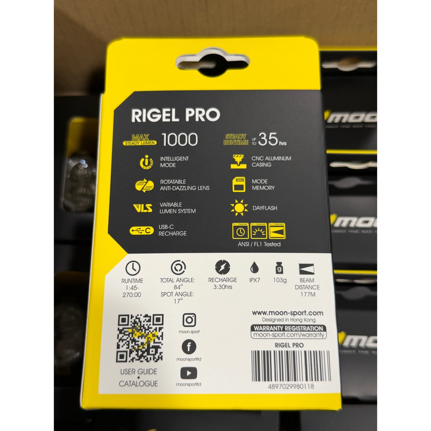 MOON Rigel PRO Front Light 1000 Lumen