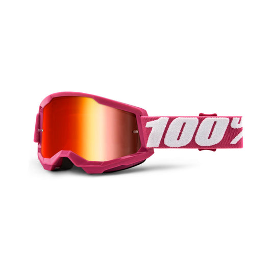 100% Strata 2 Youth Goggle Red Mirror Fletcher