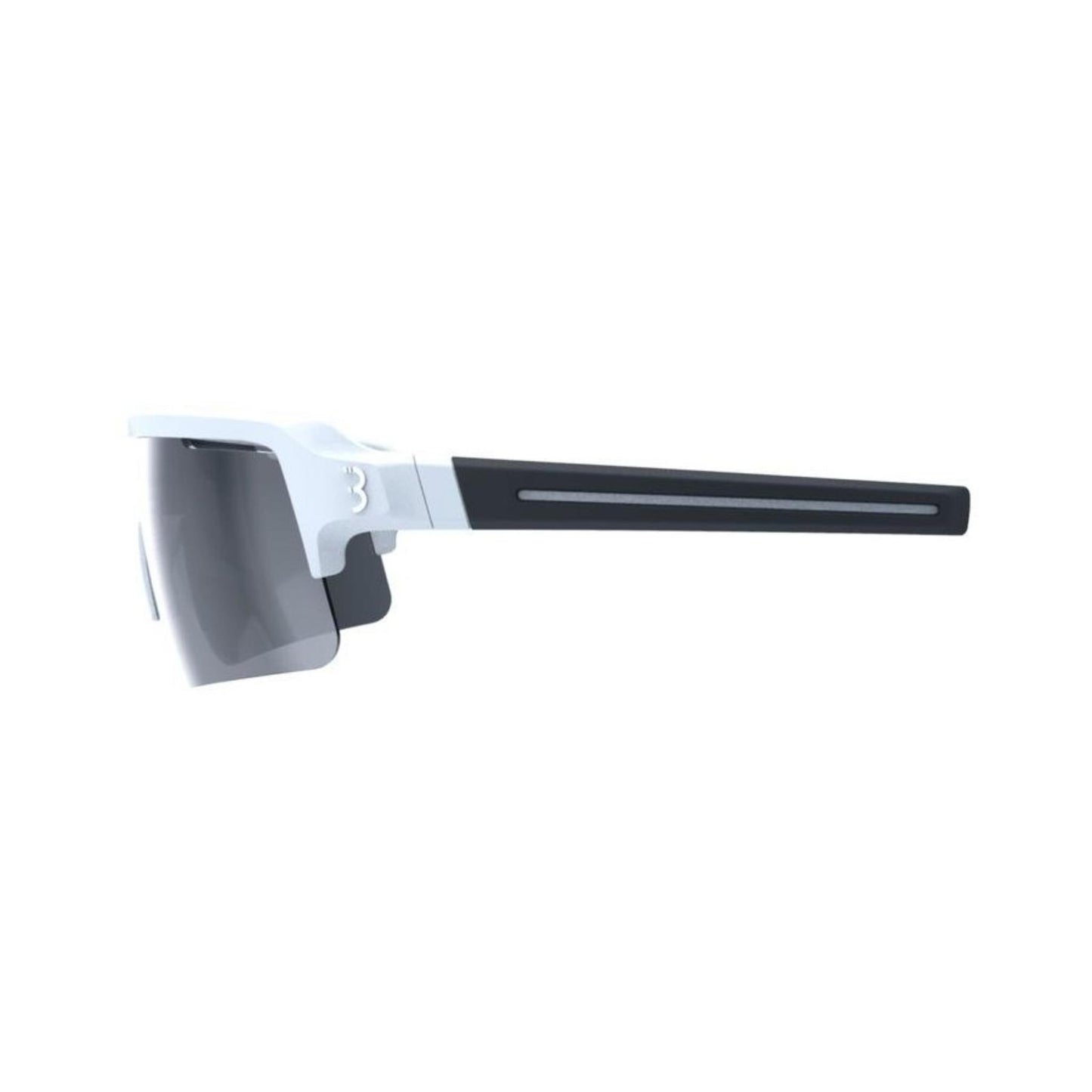 BBB Fuse Sportglasses Matt White/Black Pcsmoke Flash Mirror