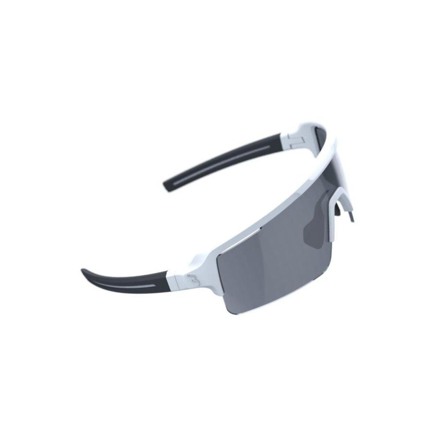 BBB Fuse Sportglasses Matt White/Black Pcsmoke Flash Mirror