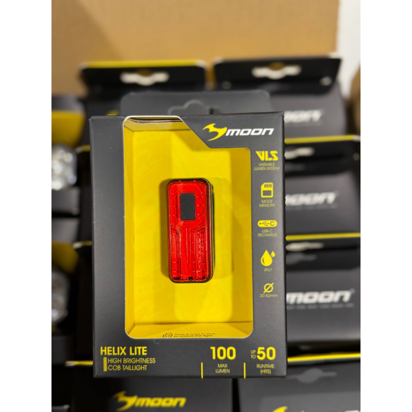 MOON Helix Lite REAR Light 100 Lumen