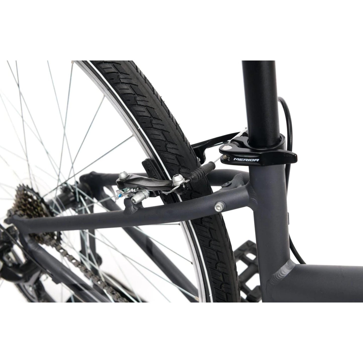 MERIDA Crossway 10 V Hybrid Bike Silk Anthracite/Grey/Black