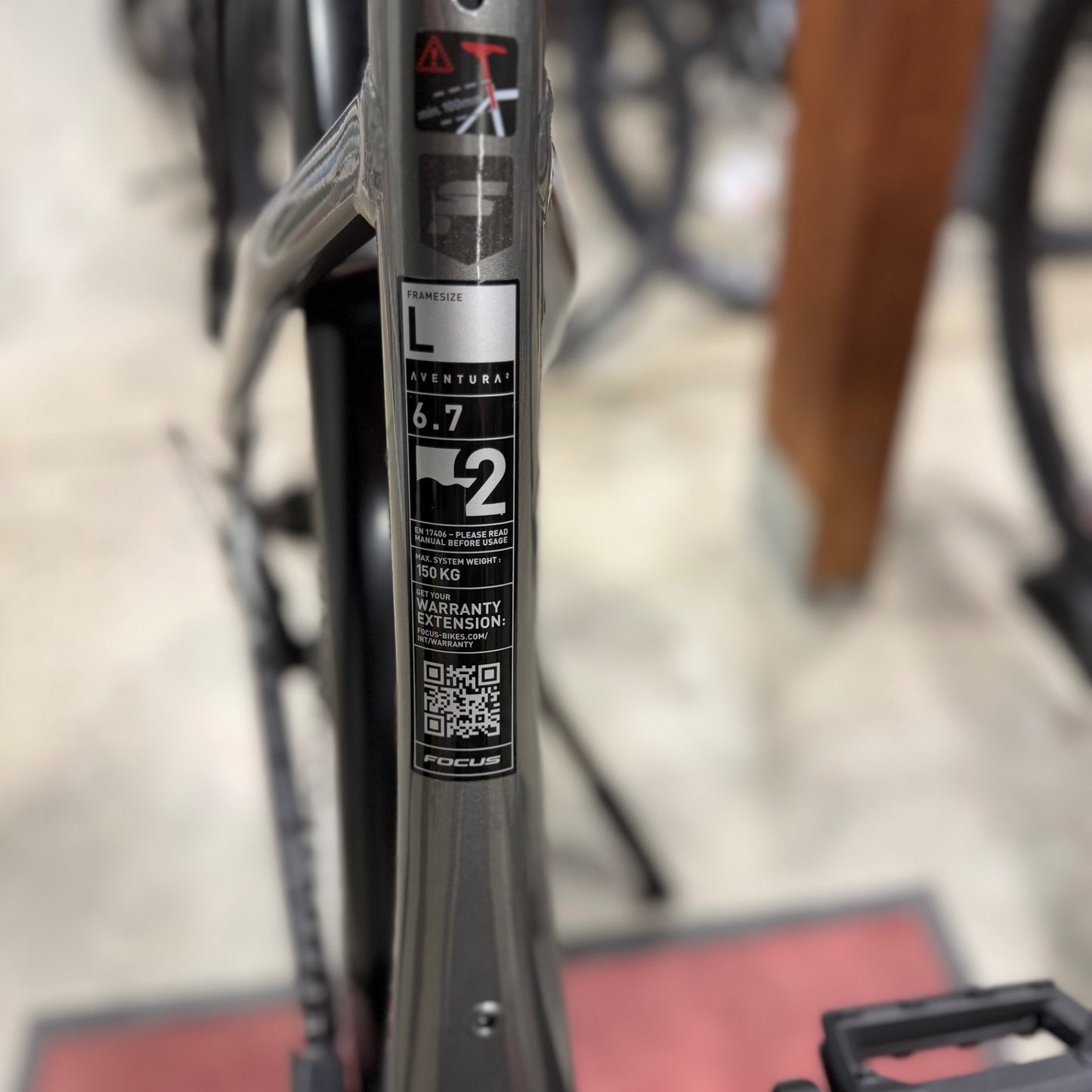 FOCUS 26 Aventura2 6.7 WA Bike 600wh Steelgrey Large