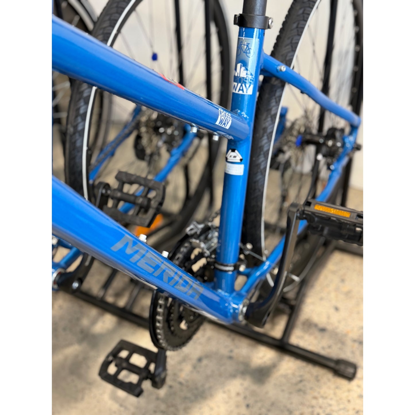 MERIDA Crossway 20 Hybrid Bike Blue Steel/Blue/White