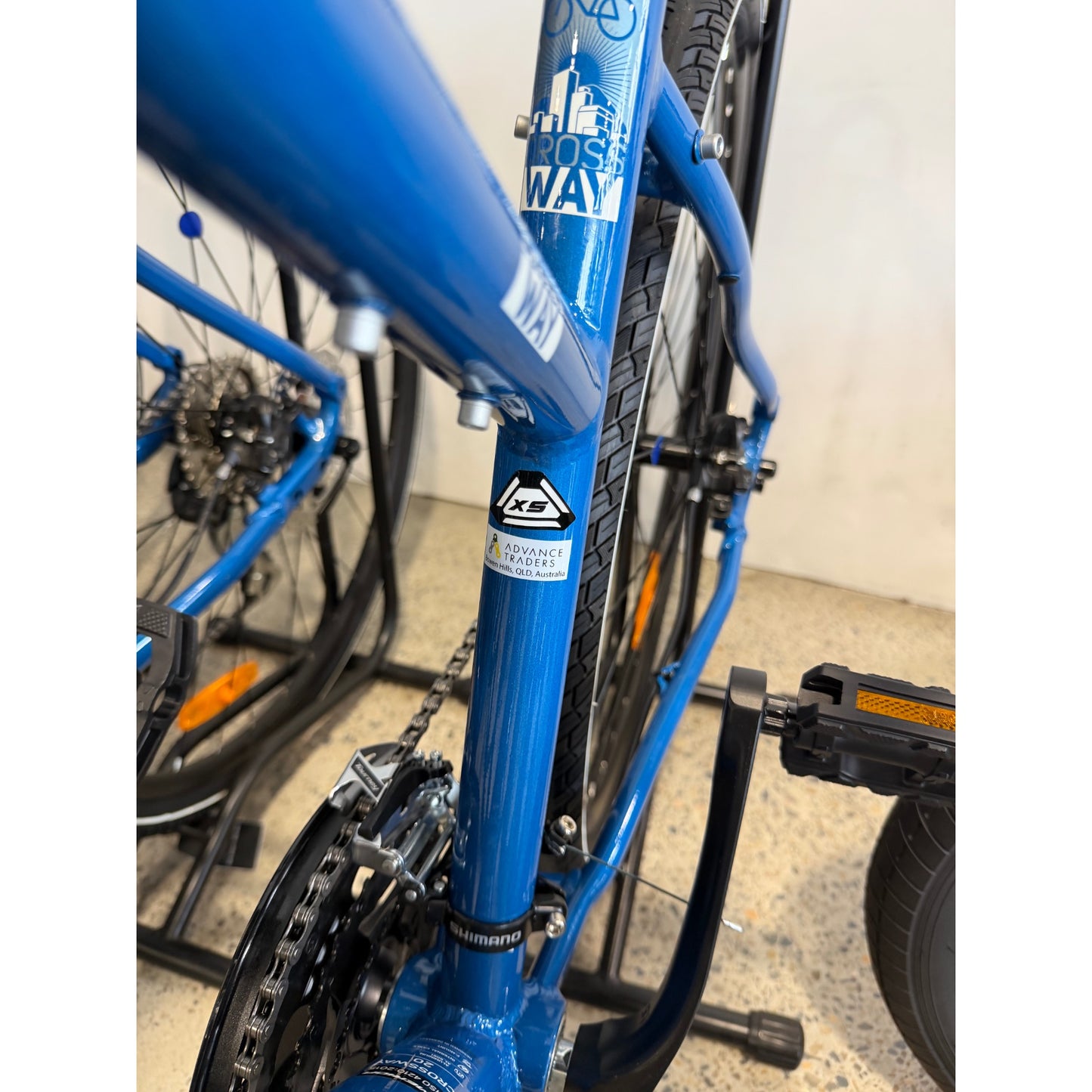 MERIDA Crossway 20 Hybrid Bike Blue Steel/Blue/White