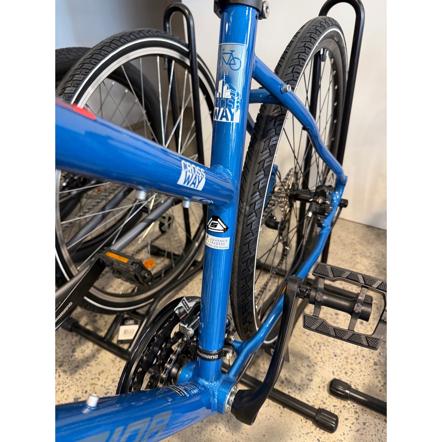 MERIDA Crossway 20 Hybrid Bike Blue Steel/Blue/White