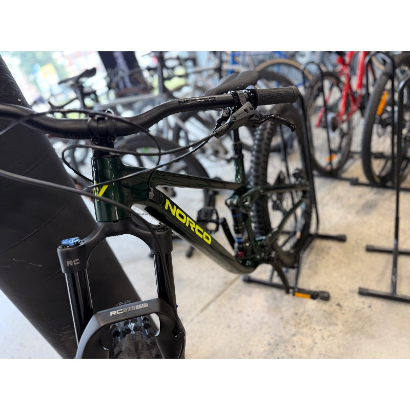 NORCO 2026 Fluid FS Youth 27.5 Bike Dark Metallic Green - PRE ORDER