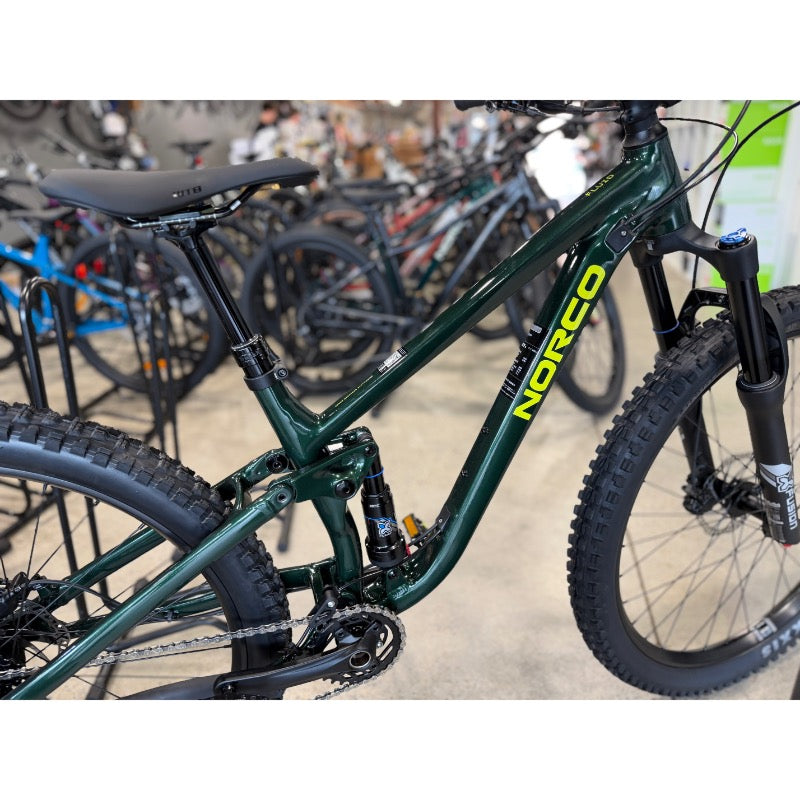 NORCO 2026 Fluid FS Youth 27.5 Bike Dark Metallic Green - PRE ORDER