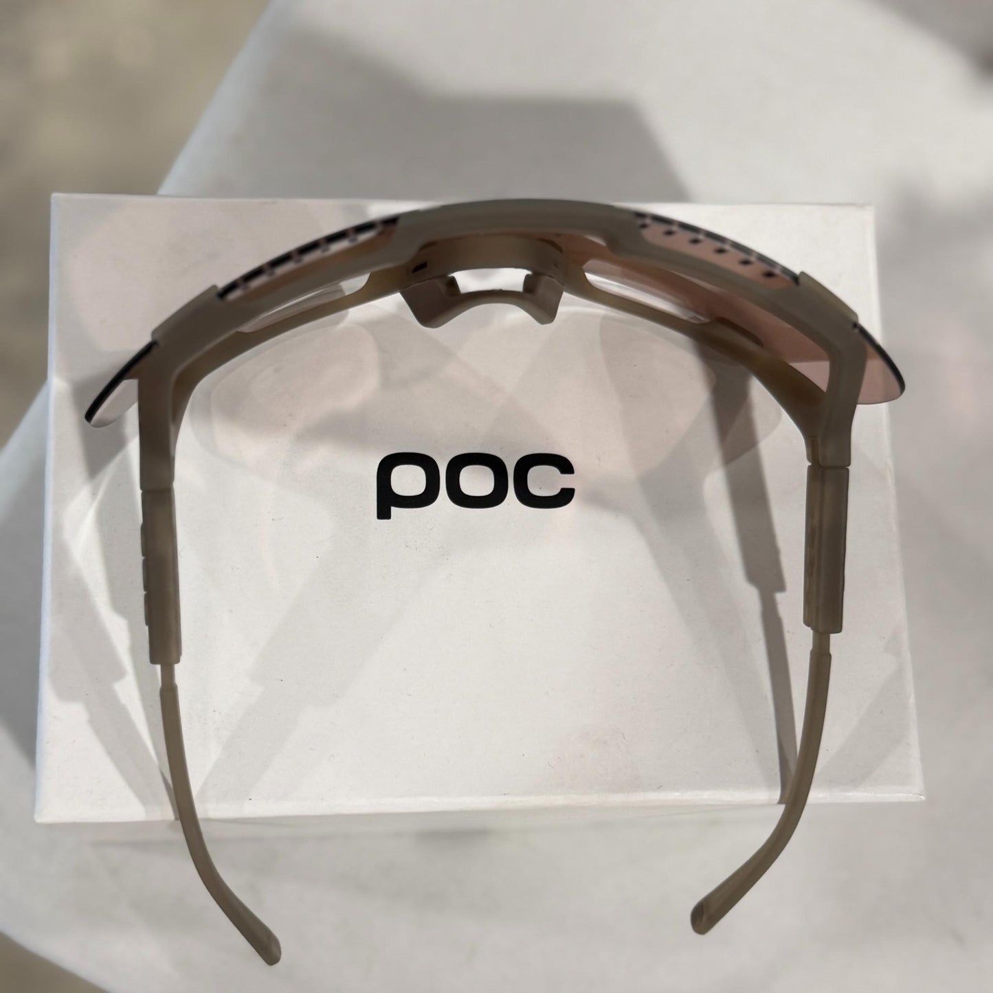 POC Devour Sunglasses Moonstone Grey With Brown Silver Mirror Lens