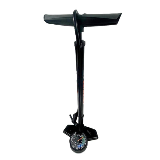 JET BLACK Biggest Fella 2.0 Dual Gauge Floor Pump