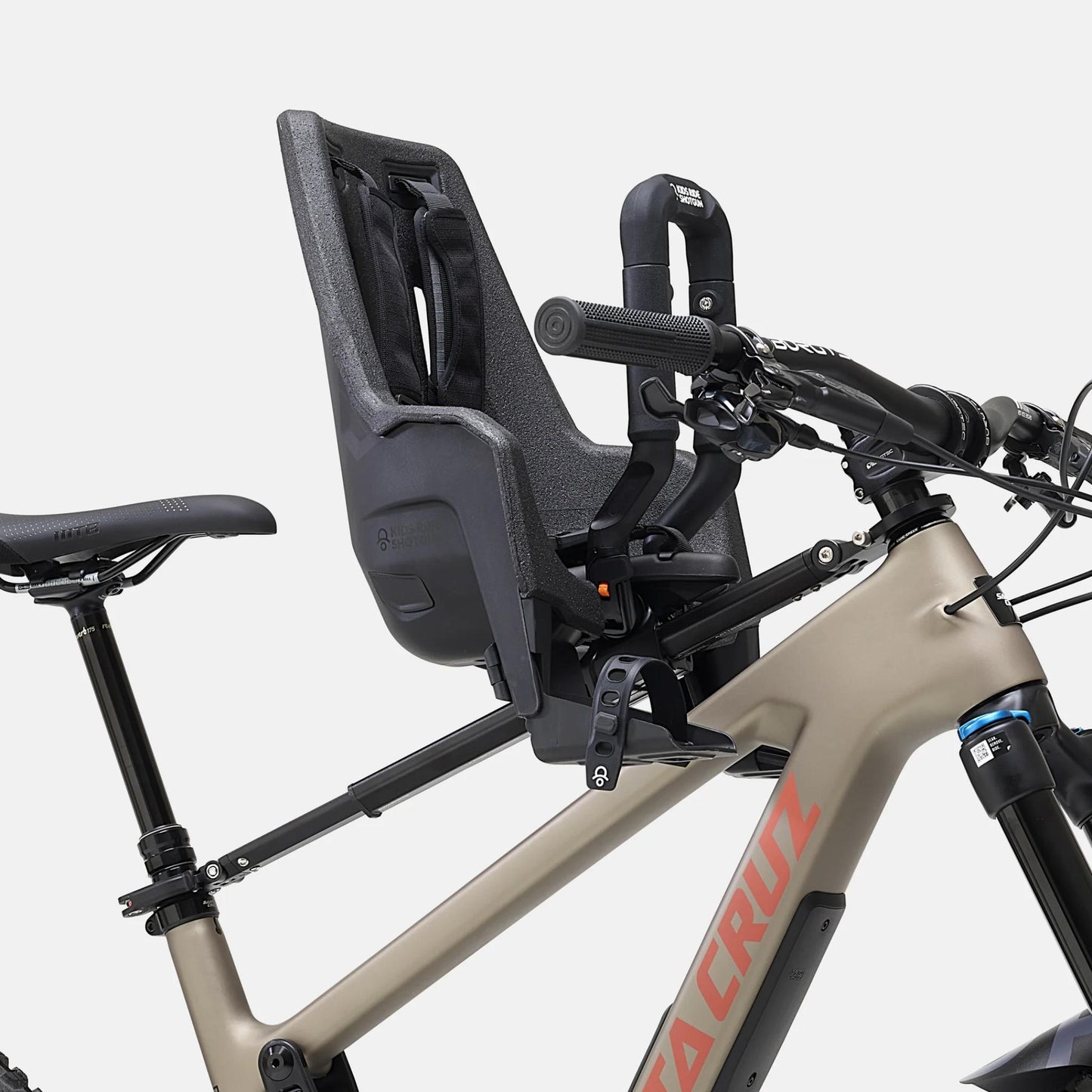 KIDS RIDE SHOTGUN Pro Evo Child Seat and Handlebar Combo Black