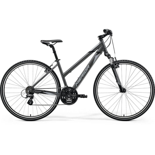 MERIDA Crossway 10 V Hybrid Bike Silk Anthracite/Grey/Black