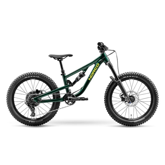 NORCO 2026 Fluid FS Youth 20 Bike Dark Metallic Green