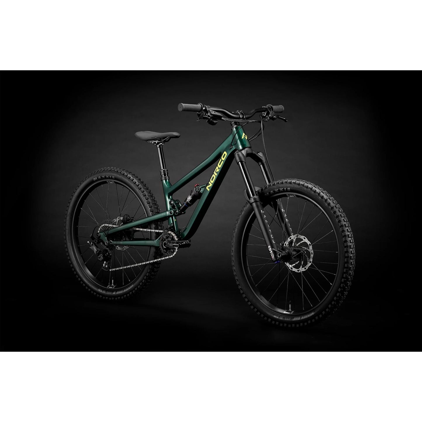 NORCO 2026 Fluid FS Youth 24 Bike Dark Metallic Green