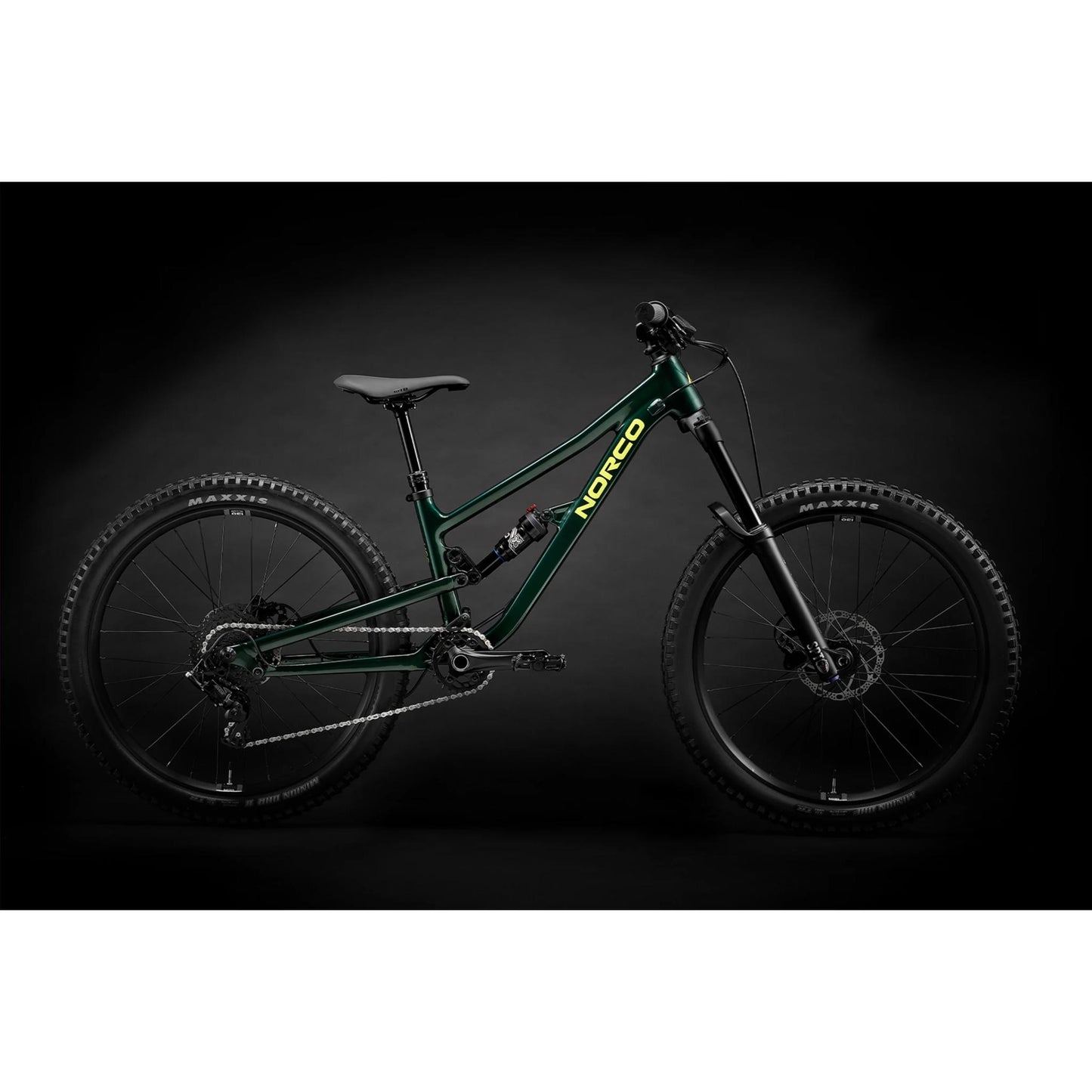 NORCO 2026 Fluid FS Youth 24 Bike Dark Metallic Green