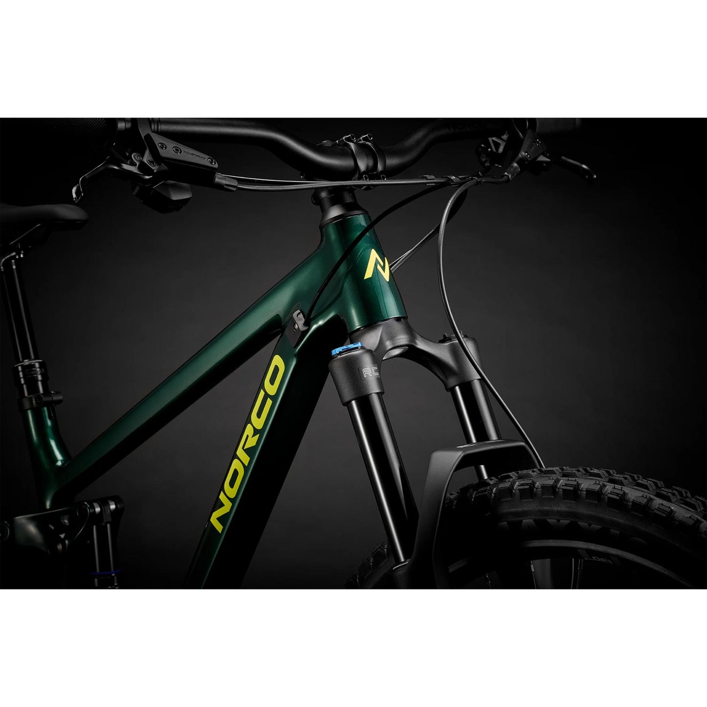 2026 Fluid FS Youth 27.5 Bike Dark Metallic Green