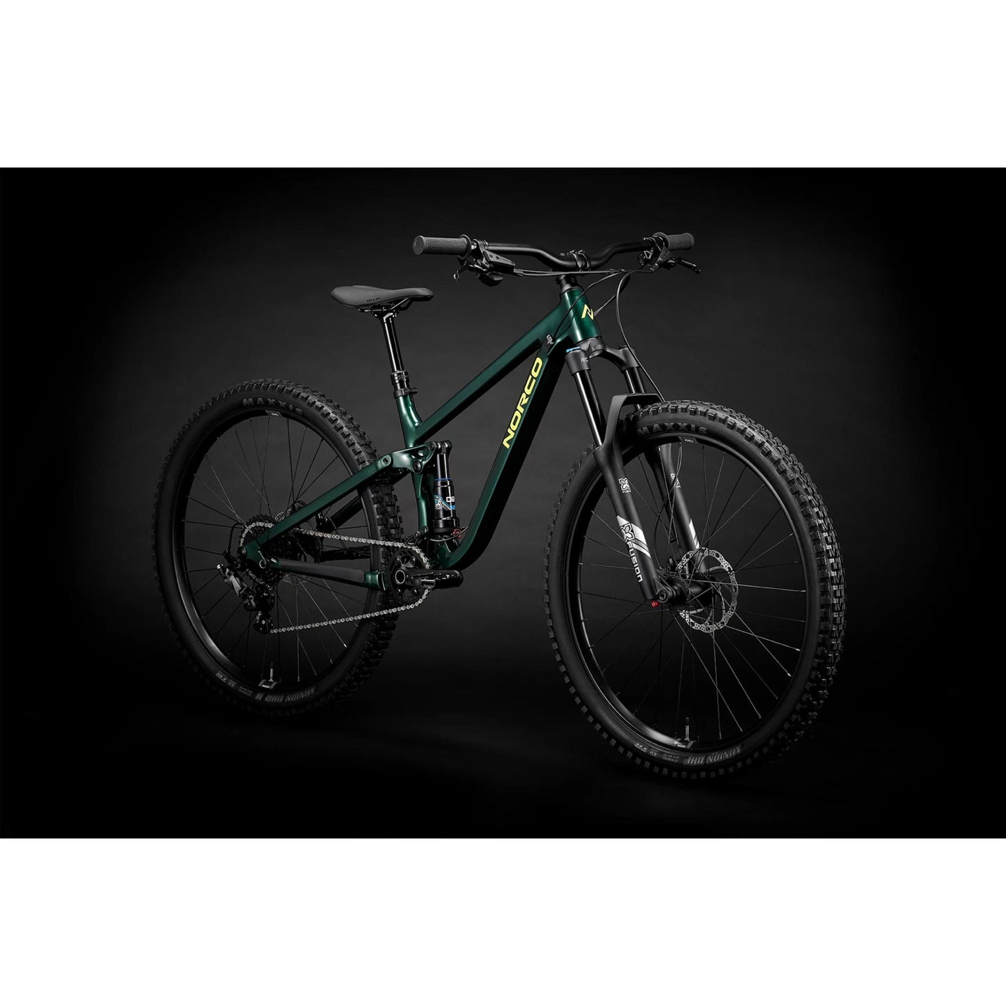 2026 Fluid FS Youth 27.5 Bike Dark Metallic Green